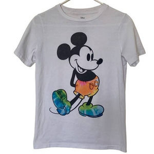 Disney Mickey Mouse Hippie Graphic T Shirt Size Large Juniors